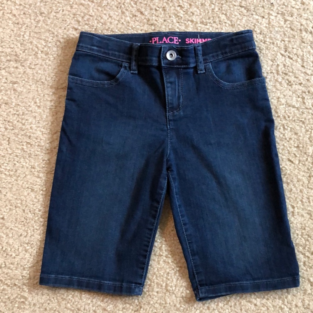 Children’s Place skimmer length jean shorts